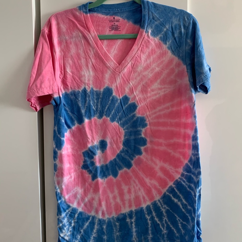 Blue and Pink tie-dye t-shirt